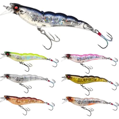 1 Pieces 13g 10cm Minnow Fishing Lures shrimp lure Floating Artificial Laser Fishing Wobblers Crank Bait Plastic Pesca