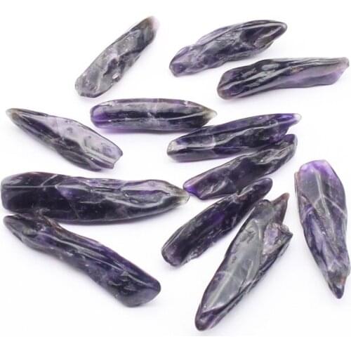 100g Natural Amethyst crystal Long Teeth Gravel Rock Quartz Amethystine Raw Gemstone Mineral Specimen Decoration Energy Stone