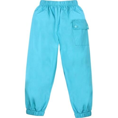 2020 Spring Autumn Solid Waterproof Pants For Girls Toddler Kids Pants Trousers Of Girls Fashion Children Waterproof Pants 6Y