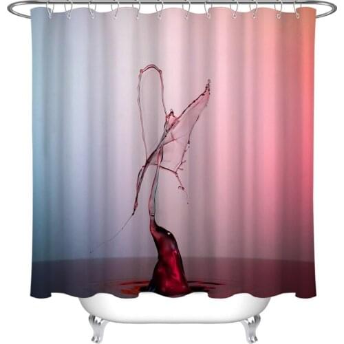 72'' Bathroom Waterproof Fabric Shower Curtain Polyester 12 Hooks Bath Accessory Sets Water Splash Was Like A Flying Butterfly