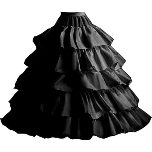 Wedding Ball Gown Petticoat 4-Hoop Crinoline Underskirt Evening Party Dress 2023