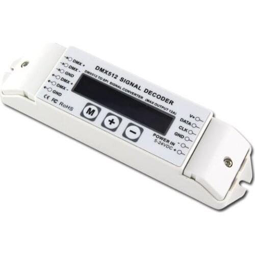 BC-820;DMX to SPI convertor;dmx512 signal input;output signal(selectable)supports 6803/8806/2811/2801/3001/1903/9813/WS2812B