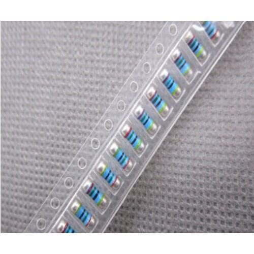 Free Shipping 100PCS 0207 WAFer Resistance 50R 5% 50PPM