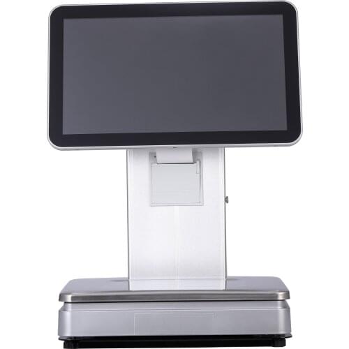 DEWO Fruit snacks, dry food, convenience store Multi-function Dual screen cashier and weighing all in one POS System Cashier