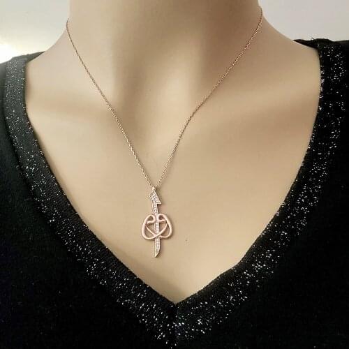 Spiritual 925 Sterling Silver Necklace Women Girls Gift Jewelry Accessories Fashion Handmade Elegant Chain