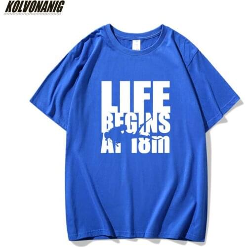 Life Begins Scuba Dive Diving Graphic Tee Fashion New Cotton T Shirts For Men Camiseta Unisex Diver Birthday Gift T-Shirt Tops