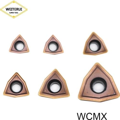 WCMX030208 WCMX040208 WCMX050308 WCMX06T308 WCMX080412 WCMT06T308 Carbide Inserts CNC Lathe Cutter for WC Type U Drill Bit tool