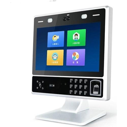 11.6 " Dynamic Face Recognition Access Controler All in One Industrial Panel PC with Binocular Camera Fingerprint Reader RIFD