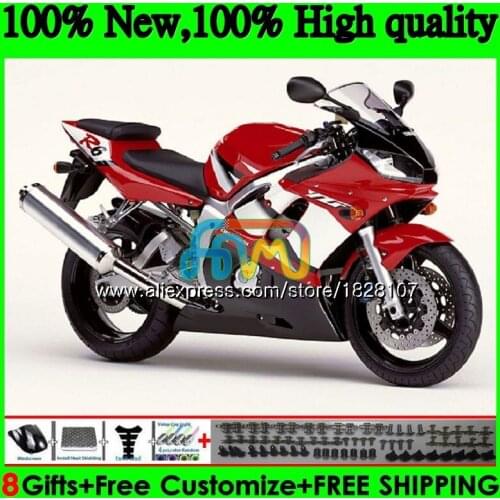 Body For YAMAHA YZF R6 R 6 600 YZF600 YZFR6 98 99 00 01 Factory red 02 50BS.30 YZF-600 YZF-R6 1998 1999 2000 2001 2002 Fairing