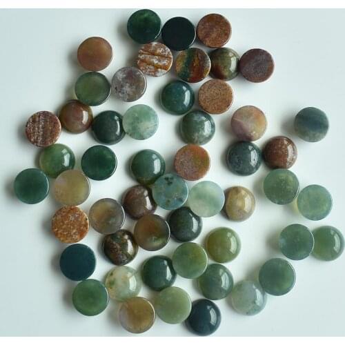 2020 fashion top quality natural india onyx round CAB CABOCHON stone beads for jewelry Accessories 12mm wholesale 50pcs free