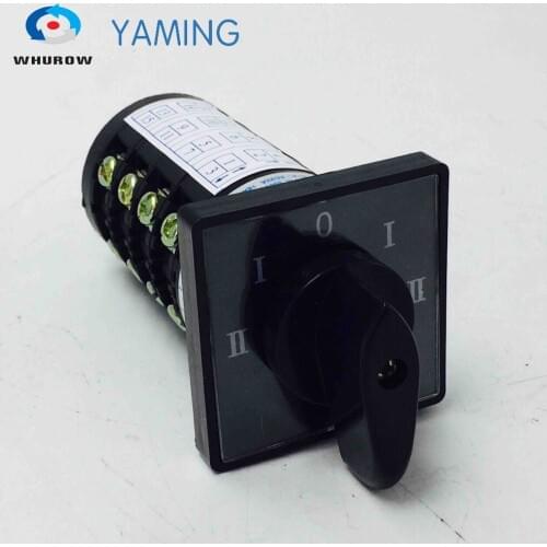 Yaming electric 5 position HZ5B-20/4 changeover rotary cam switch 20A 4 poles 16 terminals silver contact custom switch