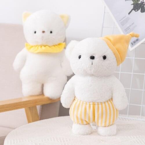 Kawaii 35CM Plush Nice Creative Cream Small Animals Dolls Children Plush Toys Kids Slepping Bear Toys High Quality Surprise Gift