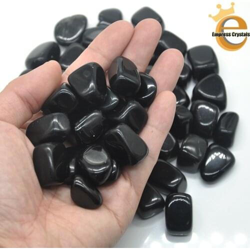 Natural Black Obsidian Crystal Tumbled Bulk Healing Mineral Specime Gemstones Gem Raw Aquarium Decoration