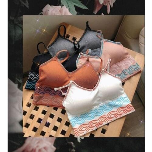 New Womens Yoga Bra Imperial Trend Underwear Chinese Style Gathers Sexy One-Piece Beauty Back Sports Sleep Wrapped Chest Tops