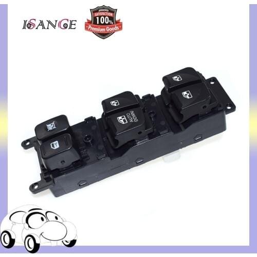 ISANCE Power Window Switch Master Front Left LHD For Hyundai Accent 1.6L 2007-2010 OEM# 93570-1E111 , 935701E111