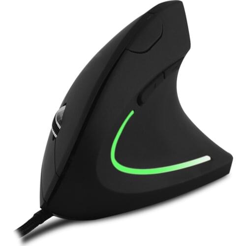 Wired Vertical Mouse Ergonomic Gamer 3200DPI Profassional Mause Wired RGB Backlit Gaming Computer Mice With Mouse Pad For Laptop