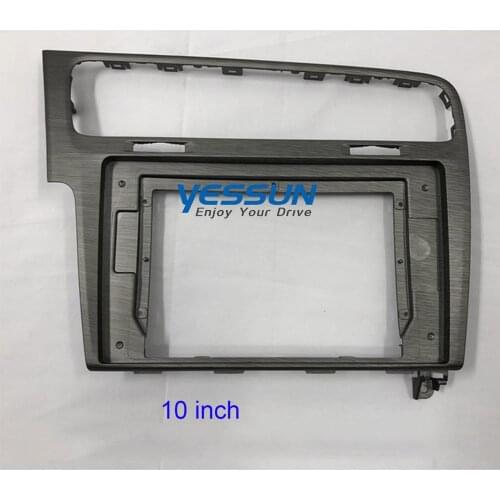 10 inch Car Dashboard Frame Fit For VW Volkswagen Golf 7 2013-2015 Car DVD GPS Panel Dash Kit Mounting Frame Trim