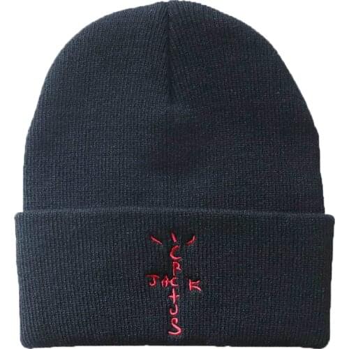 Jack Cactus Beanie Travis Scott Cotton Embroidery Winter Hat Knitted Hat Skullies Beanies Hat Hip Hop Knit Caps