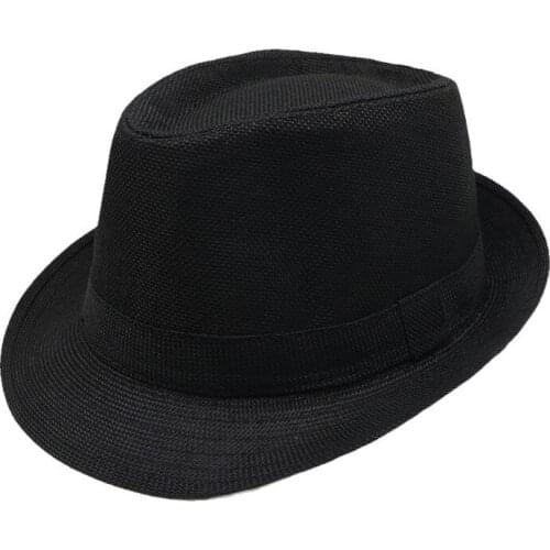 New Spring and Summer Retro Mens Hat Fedora Hat Top Jazz Plaid Hat Adult Bowler Hat Classic Bowler Hat