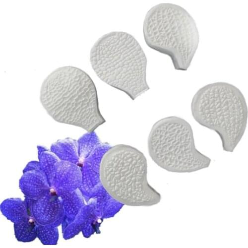 Vanda Petals Silicone Molds Fondant Cakes Decorating Tools Silicone Moulds Sugarcraft Chocolate Baking Tools Cakes Gumpaste Form
