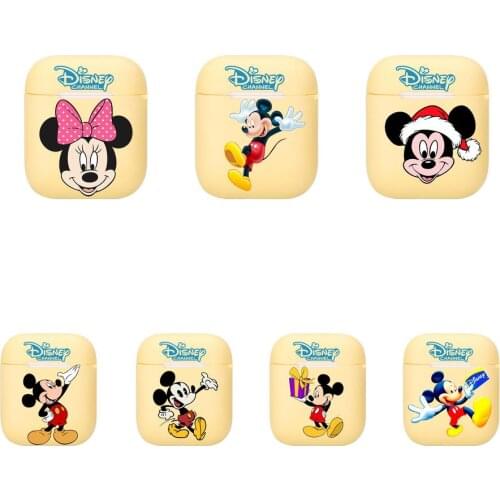 Disney Mickey Silicone Case For Apple Airpods 1/2 Cover Protective Earphone Case Headphones Cases Protective For Apple Cover