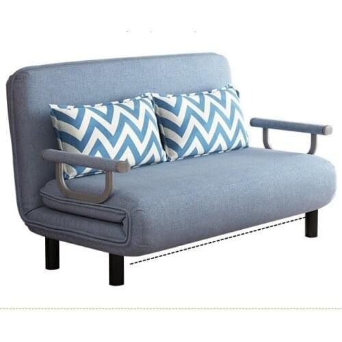 Folding Sofa Bed Armchair Sleeper Leisure Recliner Fabric Breathable Lazy Sofas Single Living Room Lounge Chair Bed