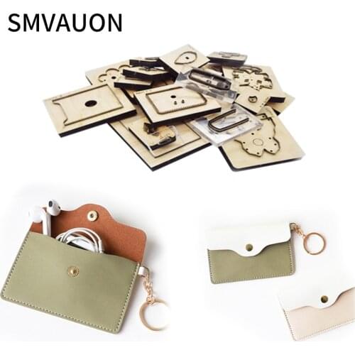 SMVAUON Card Case Wood Die Cutting 2021 DIY Fashion Jewelry Card Bag Steel Mold Cutting Mold Wood Dies Card Package Knife Mold