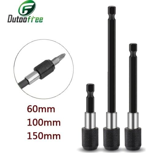 Hexagon Socket Extension Connecting Rod Self-locking Extension Rod Screwdriver Magnetic Bit Batch Head Rod Extension Rod Bit