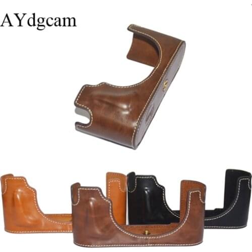 Rotre Vintage Pu Leather Camera case Bag Half Body Case For Leica M240-P M240 M-P MM MP