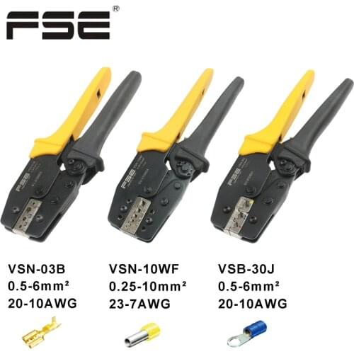 Crimping Tool Cable Cutter Crimper 0.5-6mm2 20-10AWG Pliers Tools Crimp Plier Wire crimp Insulated and non-insulated ferrules