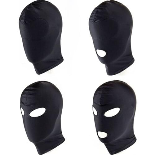 Adult Games Sex Headgear SM Bondage Sexy Head Mask Slave Restraint Hood Mask Sex Toys for Couple 1 Piece Erotic Toys