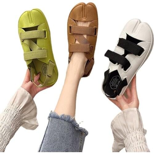 Women Sandals Platform leather Ladies Sandals Comfortable Flat Sandals Open Toe Beach Shoes Woman Footwear
