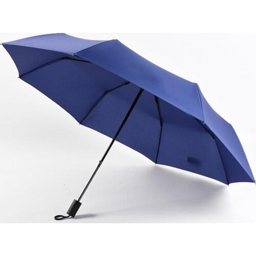 3 Folding Manual Umbrella Gift Men Business Sunny Rain Dual Use Foldable Umbrella Parasol Pongee Sombrillas Para Lluvia Y Sol