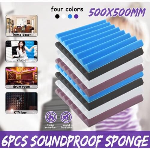 6 pieces of 50 0x 500 sound insulation cotton, used in KTV audio room, recording studio, wedge tile, polyurea