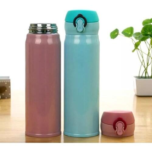 1PC 500ml Thermos cup Coffee Tea Vacuum Flasks Stainless Steel Insulation Cup Water Bottle KK 3054