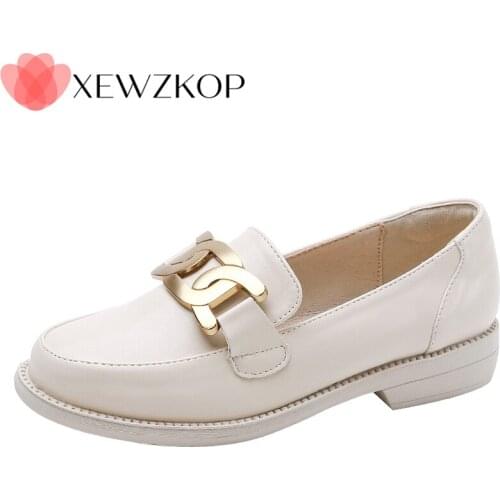 41 42 43 Womens Shoes Flats Loafers Fashion Leather Sneakers Womens Designer Ladies Shoes Woman Luxury Brand Female Footwear