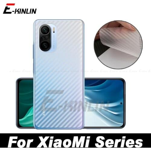 3D Carbon Fiber Back Cover Screen Protector Protective Film For Xiaomi PocoPhone F1 Redmi Note 4 5 AI 4X 5A Prime Pro Not Glass