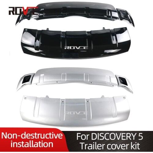 ROVCE Car Front Rear Bumper Protector Guard Skid Plate Board Cover Trim Set For Land Rover Discovery 5 L462 2017-2021