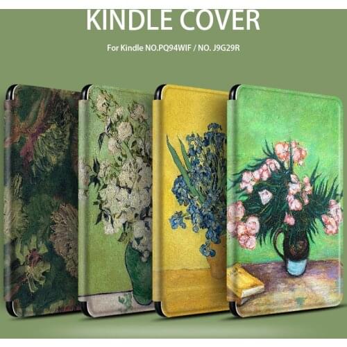 Flowers of The Oil Painting World Case for 6" Kindle 2018 2019 Cover Paperwhite 4 Dropshipping Cover for Kwp4 Kindle Cover