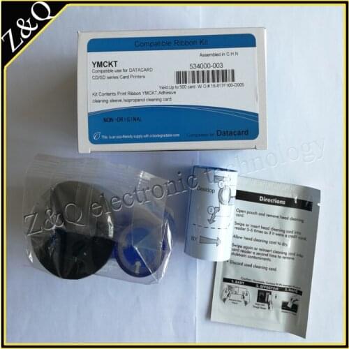 Compatible Datacard color ribbon 534000-003 YMCKT for the SP55 card printers