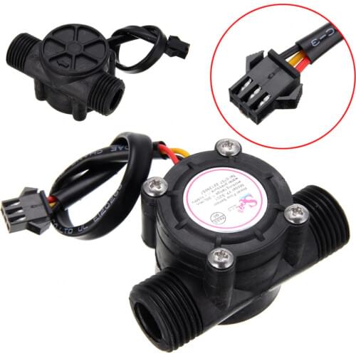 1-30L/min Water Flow Sensor 1/2'' Hall Water Flow Sensor Control Effect Liquid Flowmeter Flow Mesuring Tool For Arduino