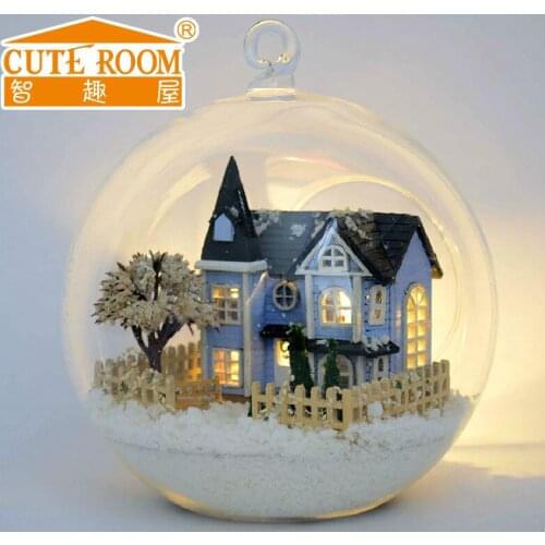 Diy Christmas hut, manual assembly model house, house building toys,cute room,Model toys, creative romantic birthday gifts