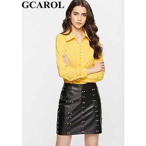 GCAROL Yellow Blouses