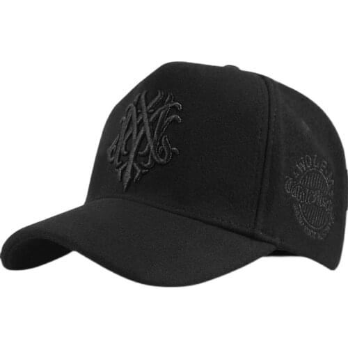 Dad Winter Headwear Male Warm Felt Sports Cap Man Big Size Wool Baseball Hats 55-60cm 60-65cm