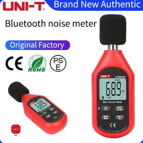 UNI-T UT353BT Sound Level Meter Digital Bluetooth Noise Meter Tester 30-130dB Decibel Monitoring Sound Level Meters