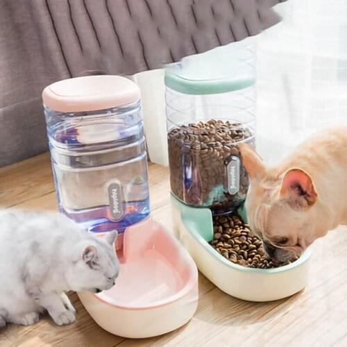 Hot Selling Dog Automatic Feeder Pet Bowl Cat Waterer Dog Bowl Cat Bowl Water Feeding Combination Grain Storage Bucket