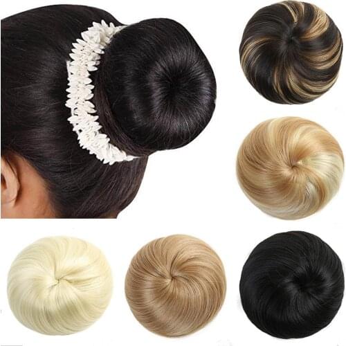 Lupu Elastic Hair Bun Donut Roll Chignon Wig Synthetic Hair Accessories Hair Extension Women Ponytail Extension Hair Run