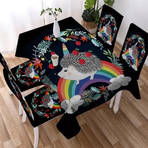 Cute Animals Tablecloth Waterproof Oilcloth Decorative Table Cover Tapetes Party Banquet Table Cover Dining Home Table Cloths