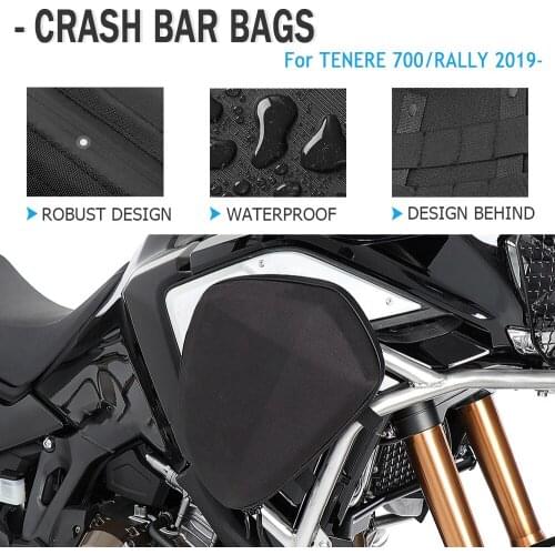 NEW For Yamaha TENERE Tenere 700 RALLY Tenere700 2019 - Motorcycle Frame Crash Bars Waterproof Bag Repair Tool Placement Bags
