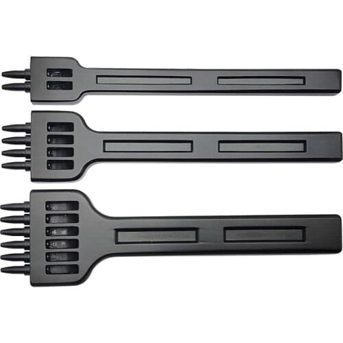 New Alloy Steel DIY Leather Tool 4Mm Set Row Punch / Belt Punch Round Punch / Diamond Hand Punch Leather Stitching Punching Tool